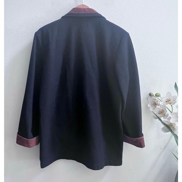 La Redoute Double Breasted Wool Blend Blazer Women's Jacket 38/40 Made in France - Picture 2 of 9